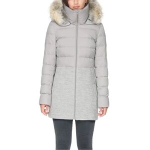 SOIA & KYO Women's Valery-C Mixed Media Coat - Coyote Fur
